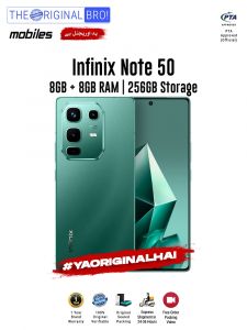 Infinix Note 50 - 8GB RAM - 256GB Storage - PTA Approved - 12 Months Warranty - Green - The Original Bro Mobiles - TOB36